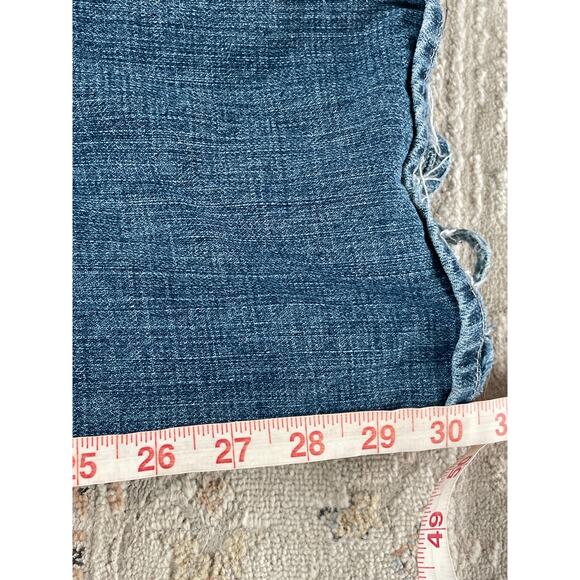 7 For All Mankind Bootcut Jeans Low Rise, Early 2000s, Distressed Hem Size 30 - Picture 14 of 14